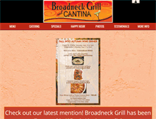 Tablet Screenshot of broadneckgrill.com